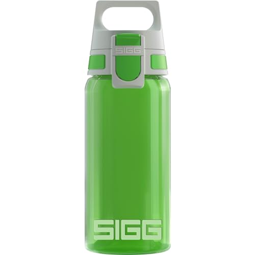 SIGG - Trinkflasche Kinder - Viva One Green - Für Kohlensäurehaltige Getränke Geeignet - Auslaufsicher - Spülmaschinenfest - BPA-frei - Sport - Grün - 0,5L