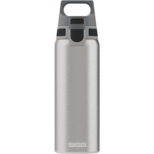 SIGG - Edelstahl Trinkflasche - Shield ONE Brushed - Für Kohlensäurehaltige Getränke Geeignet - Auslaufsicher - Federleicht - BPA-frei - Gebürstet - 0,75L