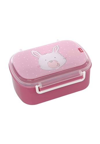 SIGIKID 25179 Brotzeitbox Hase Brotzeitbox BPA-frei Mädchen Lunchbox empfohlen ab 2 Jahren rosa/pink