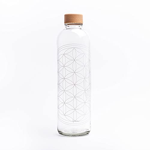Carrybottles Trinkflasche Glas 1,0 l | Sportflasche, Wasserflasche | BPA-frei, auslaufsicher & kohlensäuregeeignet | Plastikfrei & nachhaltig produziert | Made in Germany