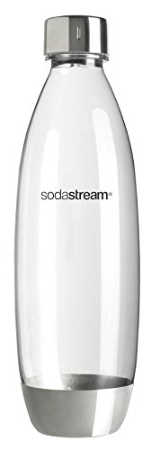 SodaStream 1L Kunststoffflasche Fuse mit Edelstahl-Elementen, spülmaschinengeeignet, 1er-Pack