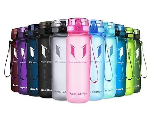 Super Sparrow Trinkflasche - Tritan Wasserflasche - 500ml - BPA-frei - Ideale Sportflasche - Sport, Wasser, Fahrrad, Fitness, Uni, Outdoor - Leicht, Nachhaltig